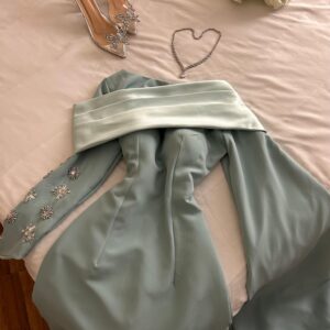 فستان لؤلؤة خضراء